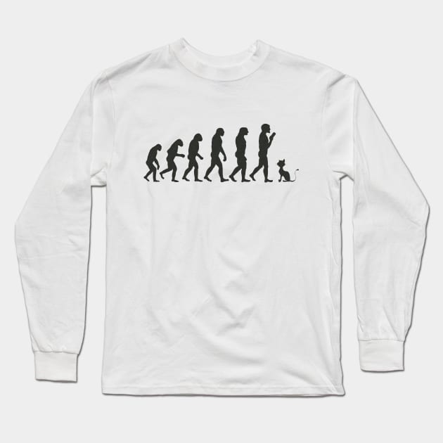 Funny Evolution Theory Humor Long Sleeve T-Shirt by PlanetMonkey